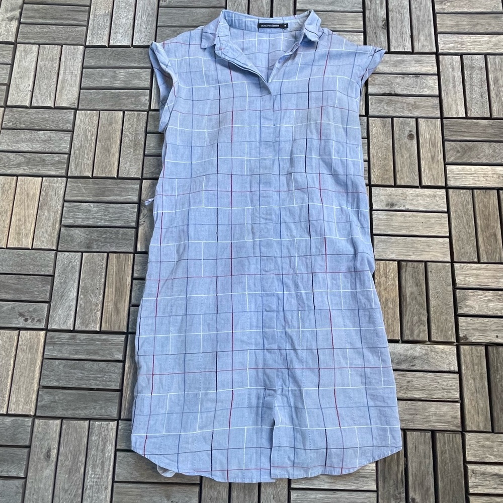 Monoprix Femme blue cotton dress